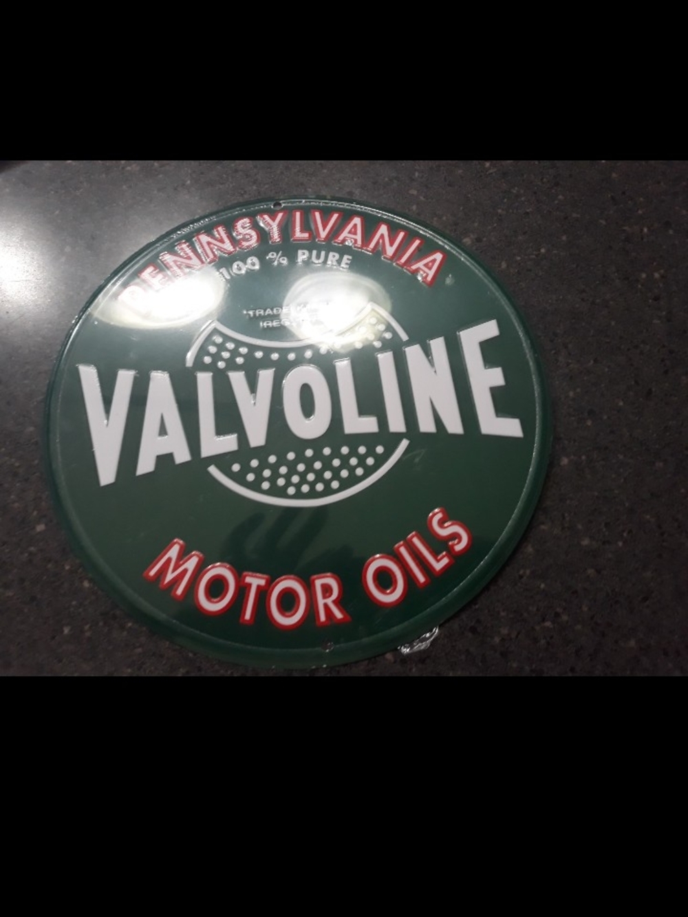Green Motor Oils Wall Sign